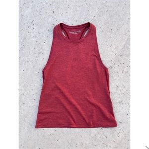 OUTDOOR VOICES | heathered red tank top size xs